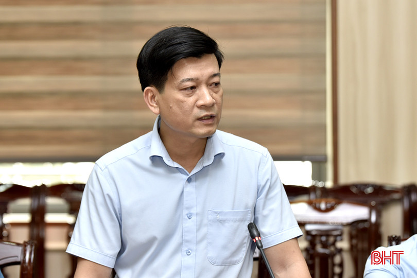 Phó Giám đốc Sở Công thương Lê Xuân Từ: “Đề nghị TX Hồng Lĩnh tiếp tục tập trung phối hợp với các sở, ngành liên quan đẩy nhanh tiến độ hoàn thiện hồ sơ một số dự án đã được phê duyệt để giải ngân nguồn vốn theo tiến độ”. DT_DSC7850.jpg