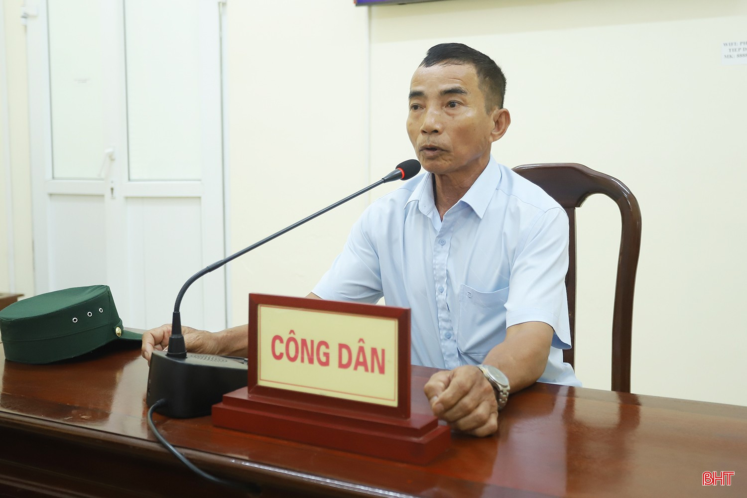Công dân Trần Thìn đề nghị công nhận liệt sỹ cho ông Trần Á. bqbht_br_tiep-cong-dan.jpg