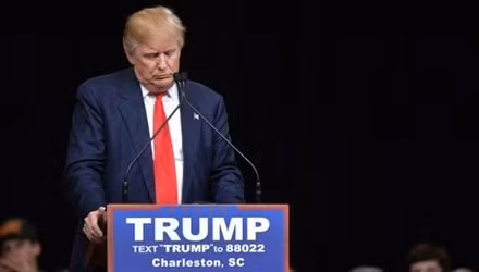 Tỷ phú Donald Trump, ứng viên tổng thống của đảng Cộng hòa Mỹ. Ảnh: UPI.