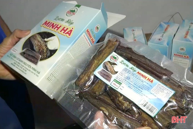 Sản phẩm lươn sấy của ông Nguyễn Minh Hà đạt độ khô vừa phải mà vẫn giữ được dưỡng chất. bqbht_br_xgd.jpg