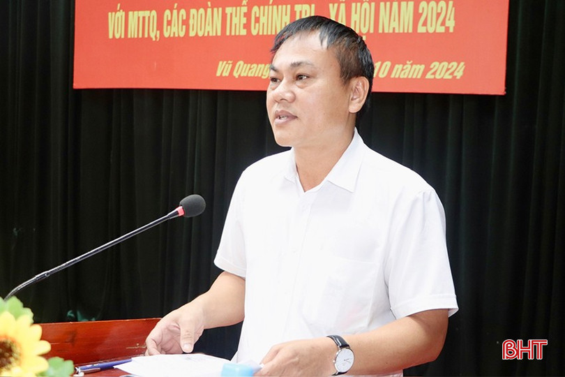 Trưởng phòng TN&MT huyện Vũ Quang Nguyễn Trọng Nghĩa làm rõ một số nội dung thuộc thẩm quyền. img-3175-copy-2590-8592.jpg