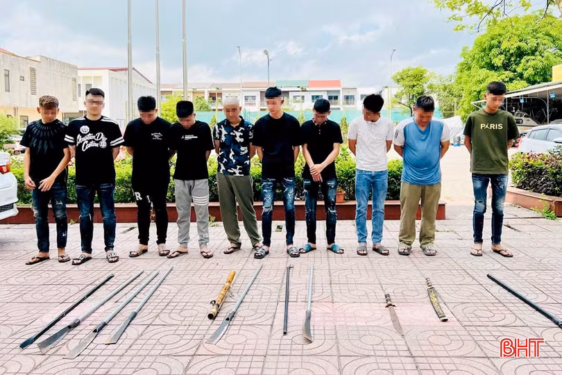 9 tháng năm 2024, Công an TP Hà Tĩnh đã xử lý 10 vụ/36 đối tượng, chủ yếu là hành vi gây rối trật tự công cộng, trộm cắp tài sản, cố ý gây thương tích.