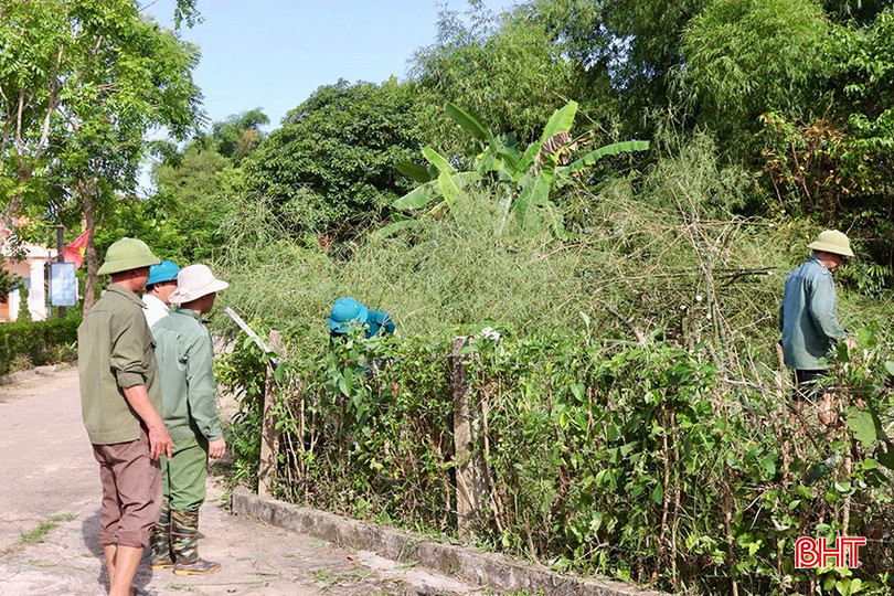 Người dân thôn 3 (xã Ân Phú) ra quân chỉnh trang khu dân cư. bqbht_br_img-8595-copy.jpg