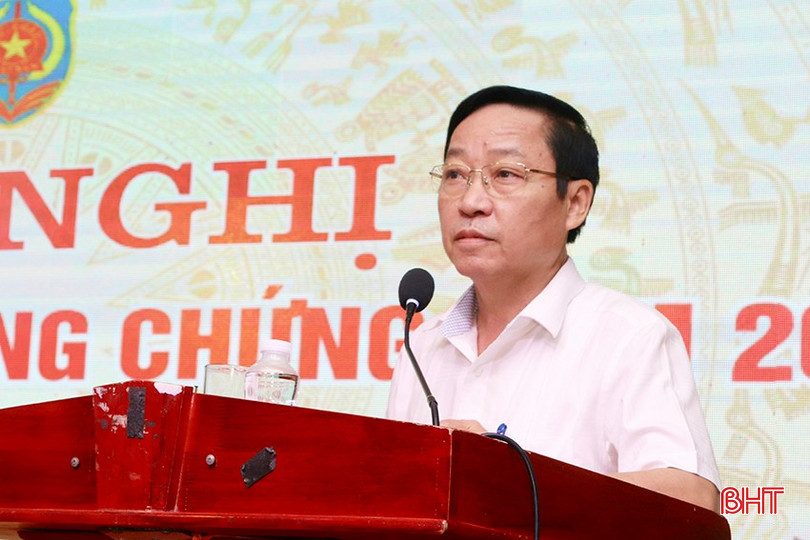 Ông Ngô Xuân Ninh - Phó Giám đốc Sở Tư pháp phát biểu tại hội nghị. bqbht_br_img-4294-copy.jpg