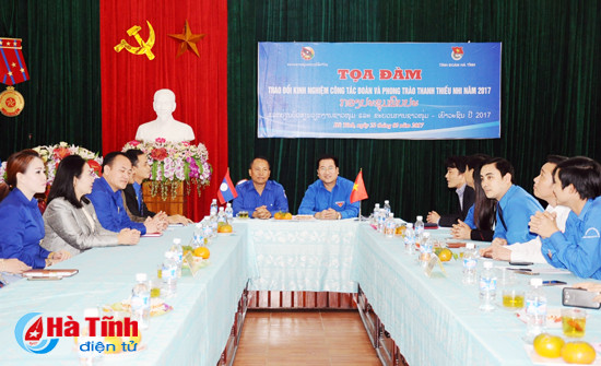 ha tinh bolykhamxay trao doi kinh nghiem cong tac doan phong trao thanh nien