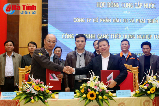 ky ket hop dong cung cap nuoc cho formosa ha tinh