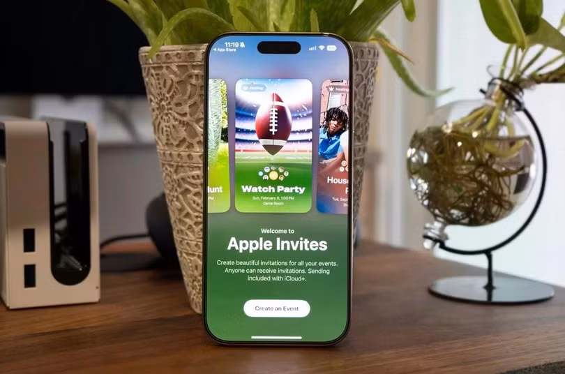 Màn hình giới thiệu ứng dụng Apple Invites. Ảnh: Pocket-lint.