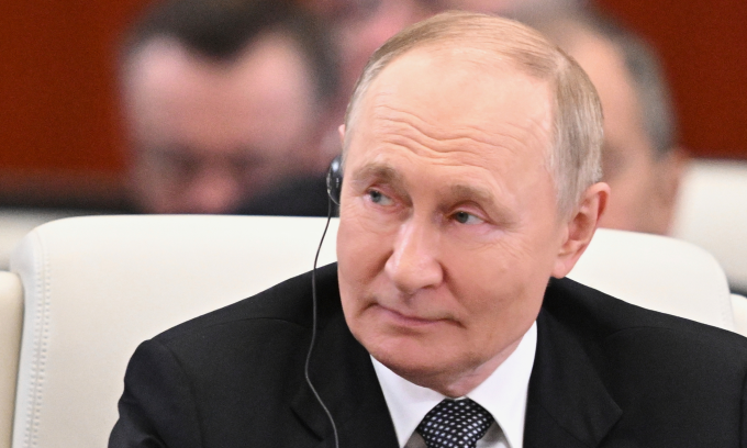 Tổng thống Nga Vladimir Putin tại Hội nghị thượng đỉnh SCO ở Thiên Tân, Trung Quốc hôm 1/9. Ảnh: AP Tổng thống Nga Vladimir Putin tại Hội nghị thượng đỉnh SCO ở Thiên Tân, Trung Quốc hôm 1/9. Ảnh: AP