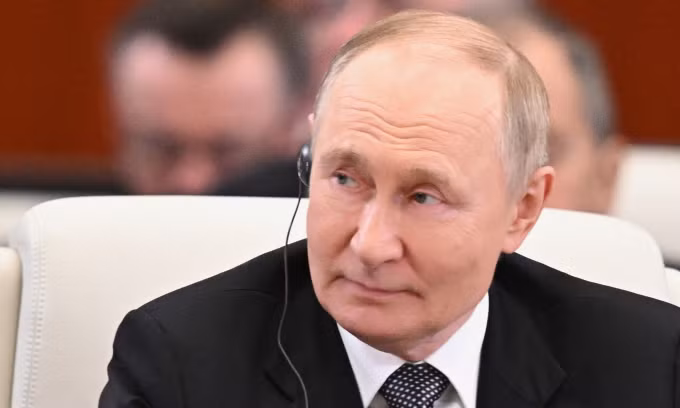 Tổng thống Nga Vladimir Putin tại Hội nghị thượng đỉnh SCO ở Thiên Tân, Trung Quốc hôm 1/9. Ảnh: AP