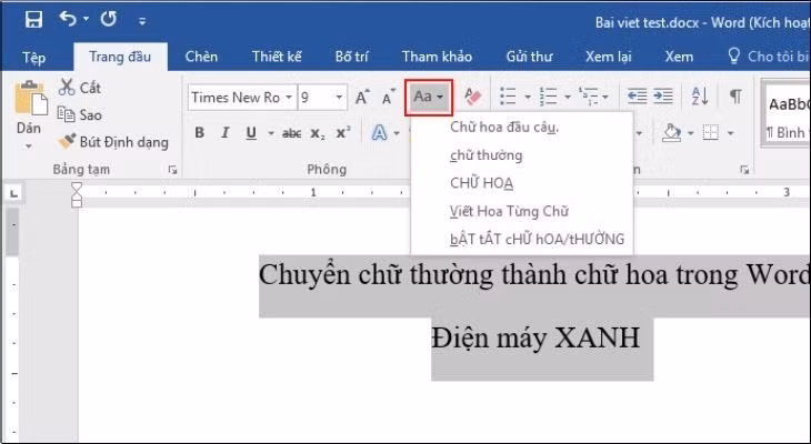 Bạn phủ khói toàn bộ chữ mình muốn thay đổi.