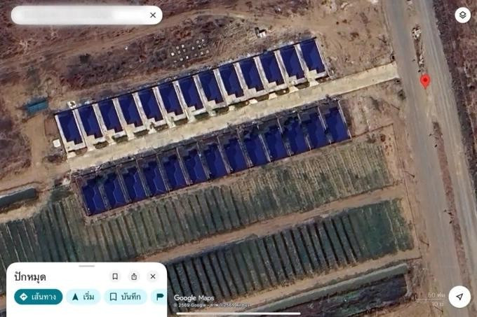 Cơ sở bị nghi là trung tâm lừa đảo đang được xây tại Malai, Campuchia. Ảnh: ACSC