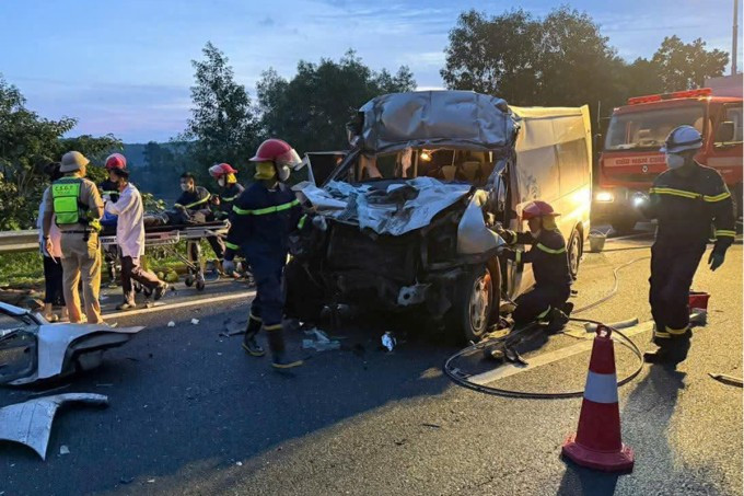 Hiện trường vụ tai nạn. Ảnh: Yên Chi