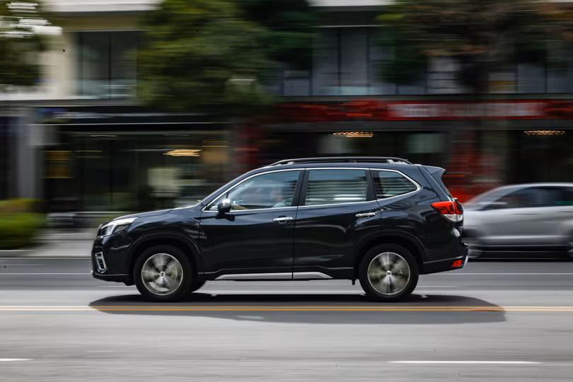 Subaru Forester được khuyến mại theo hình thức hỗ trợ phí trước bạ. Ảnh: Vĩnh Phúc.