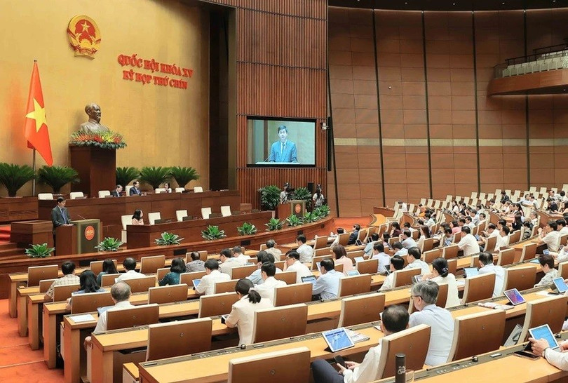 Kỳ họp thứ 9, Quốc hội khóa XV chính thức bế mạc ngày 27/6. (Ảnh: TTXVN) vna-potal-dieu-chinh-chuong-trinh-ky-hop-thu-9-quoc-hoi-khoa-xv-8032842-1.jpg