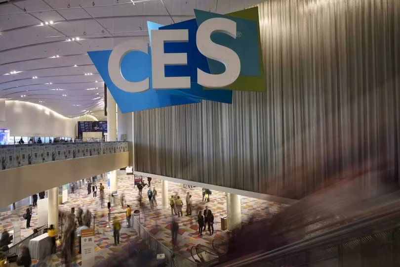 Một góc không gian tổ chức CES. Ảnh: Bloomberg.