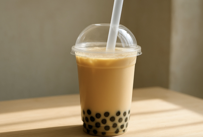 Trà sữa trân châu được làm từ trà, sữa, chất tạo ngọt và trân châu, thường chứa nhiều đường, calo. Ảnh minh họa