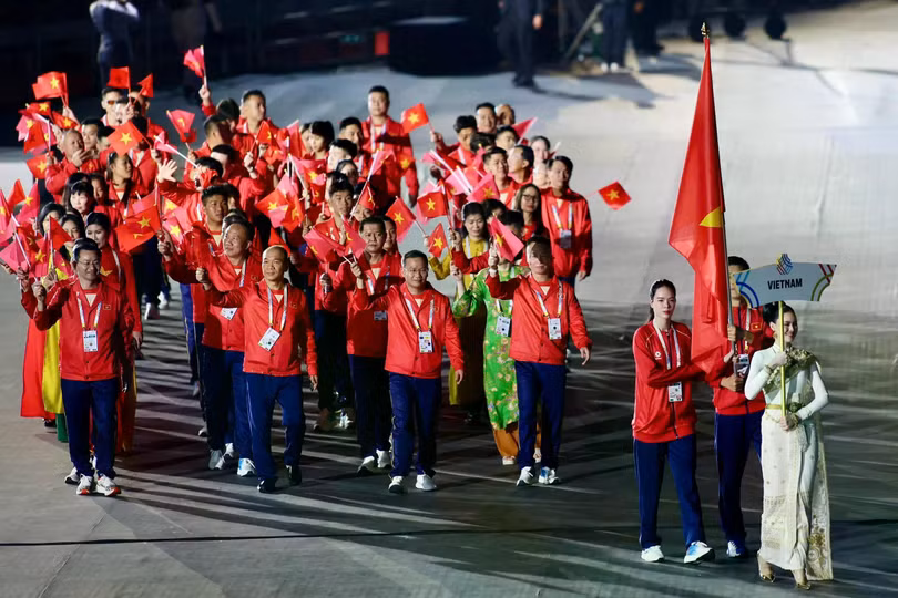 Việt Nam khép lại SEA Games 33 với vị trí thứ 3 toàn đoàn. Ảnh: Quý Lượng.