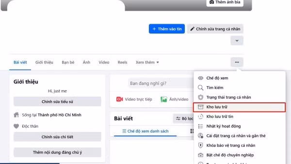Chọn Kho lưu trữ
