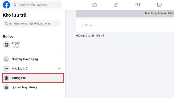 Chọn ảnh đại diện muốn khôi phục