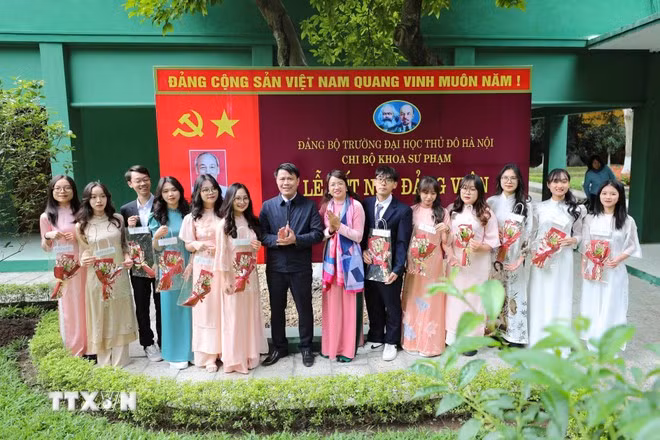 Sinh viên Đại học Thủ đô. (Nguồn: TTXVN)