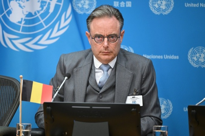 Thủ tướng Bỉ Bart De Wever phát biểu tại New York, Mỹ, ngày 22/9. Ảnh: AFP Thủ tướng Bỉ Bart De Wever phát biểu tại New York, Mỹ, ngày 22/9. Ảnh: AFP