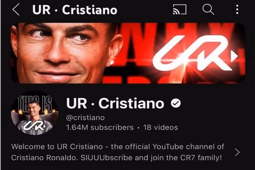 Cristiano Ronaldo đã tạo nên cơn sốt khi ra mắt kênh Youtube và nhanh chóng thiết lập nên kỷ lục vô tiền khoáng hậu.