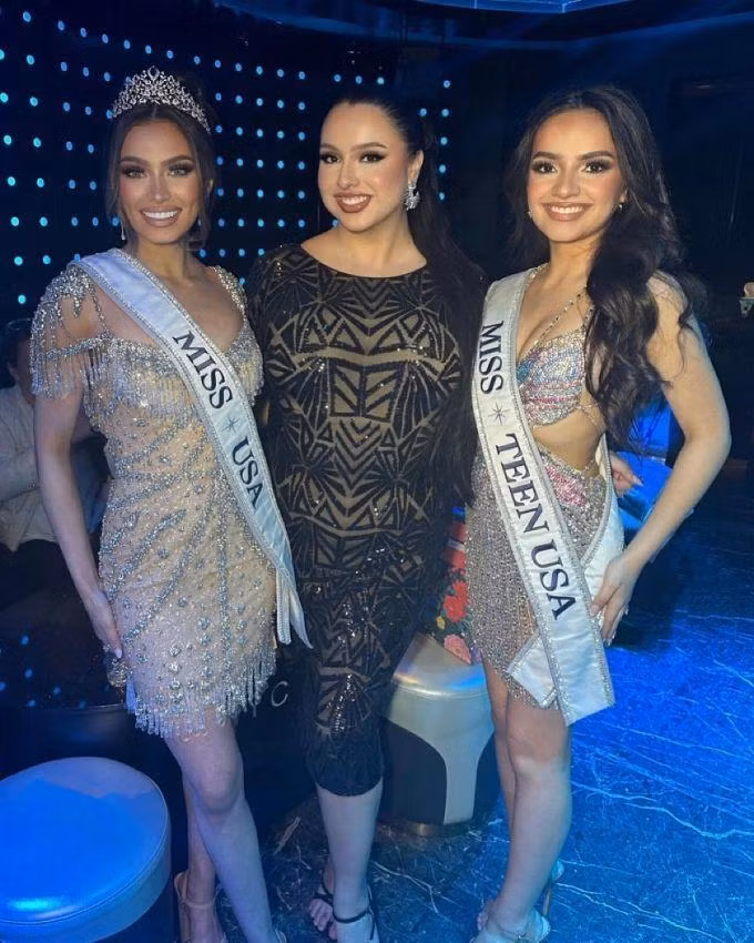 Miss World 2023 Krystyna Pyszková (Cộng hòa Czech) và Miss Universe 2023 Sheynnis Palacios (người Nicaragua). Ảnh: Missosology