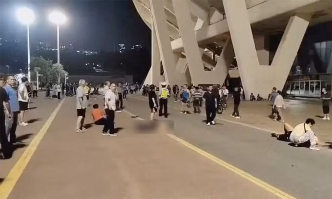 Hiện trường vụ đâm xe tại thành phố Chu Hải, tỉnh Quảng Đông, Trung Quốc ngày 11/11. Ảnh: Reuters