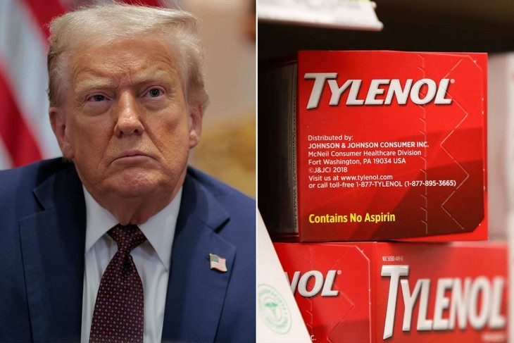 Ông Trump liên hệ chứng tự kỷ với việc sử dụng Tylenol. Ảnh: People.com