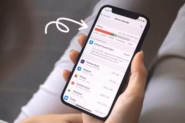 Hãy kiểm tra dung lượng lưu trữ và dọn dẹp bộ nhớ