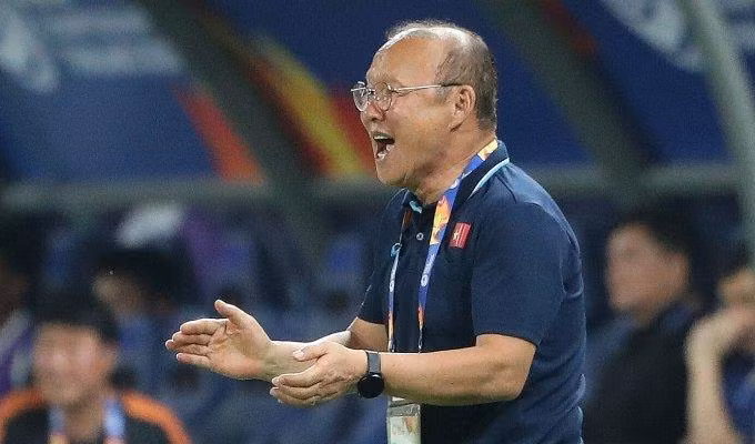 HLV Park Hang-seo dẫn dắt Việt Nam tại vòng chung kết U23 châu Á 2020. Ảnh: News1