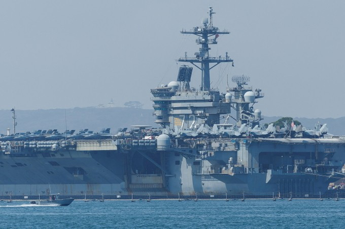 Tàu sân bay USS Abraham Lincoln tại San Diego, bang California tháng 11/2025. Ảnh: Reuters