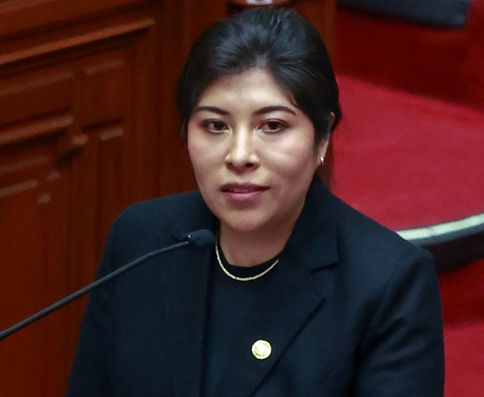 Bà Betssy Chavez tại quốc hội ở thủ đô Lima, Peru tháng 11/2022. Ảnh: Quốc hội Peru