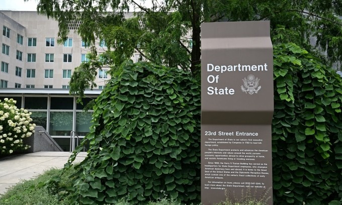 Bên ngoài trụ sở Bộ Ngoại giao Mỹ ở thủ đô Washington ngày 11/7. Ảnh: Reuters Bên ngoài trụ sở Bộ Ngoại giao Mỹ ở thủ đô Washington ngày 11/7. Ảnh: Reuters