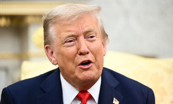 Tổng thống Mỹ Donald Trump tại Nhà Trắng hôm 25/8. Ảnh: AFP Tổng thống Mỹ Donald Trump tại Nhà Trắng hôm 25/8. Ảnh: AFP