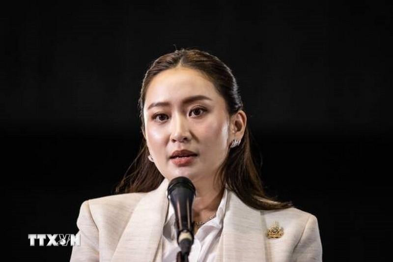 Thủ tướng đắc cử Thái Lan Paetongtarn Shinawatra phát biểu họp báo tại thủ đô Bangkok, Thái Lan, ngày 16/8/2024. (Ảnh: Getty Images/TTXVN) Thủ tướng đắc cử Thái Lan Paetongtarn Shinawatra phát biểu họp báo tại thủ đô Bangkok, Thái Lan, ngày 16/8/2024. (Ảnh: Getty Images/TTXVN)