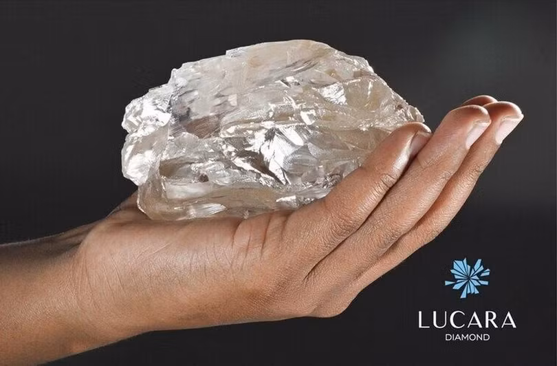 Viên kim cương khổng lồ nặng 2.492 carat được tìm thấy tại Botswana. (Nguồn: Lucara Diamon)