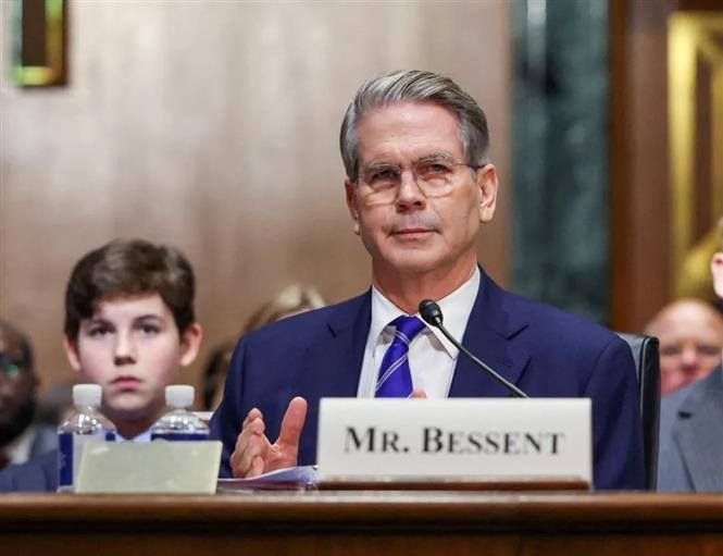 Bộ trưởng Tài chính Mỹ Scott Bessent. Ảnh: USA Today/TTXVN