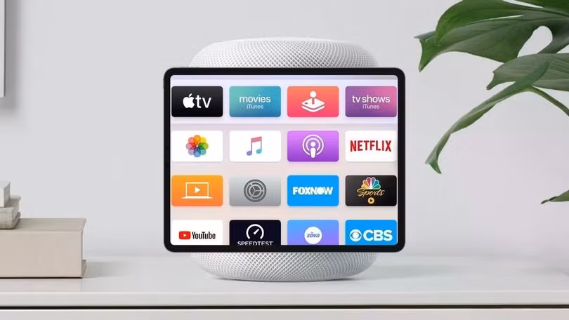 Ảnh minh họa màn hình thông minh lấy ý tưởng kết hợp iPad và HomePod. Ảnh: AppleInsider.