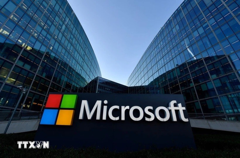 Trụ sở Tập đoàn Microsoft tại Issy-Les-Moulineaux, Pháp. (Ảnh: AFP/TTXVN) microsoft.jpg
