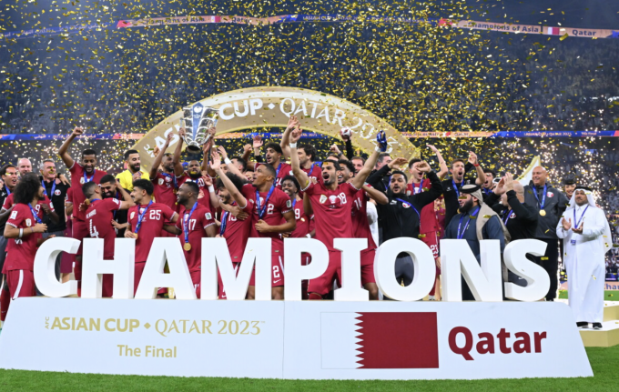 Qatar đăng quang tại Asian Cup 2023. Ảnh: AFC