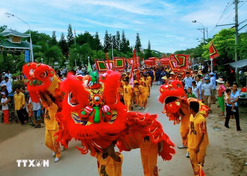 Lễ hội Vía Bà Chúa Xứ núi Sam của Việt Nam. (Ảnh: TTXVN)