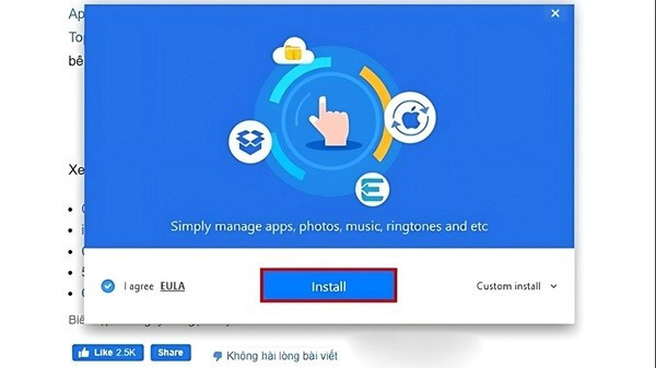 Tải và cài đặt phần mềm 3uTools trên máy tính rồi kết nối iPhone với máy tính Tải và cài đặt phần mềm 3uTools trên máy tính rồi kết nối iPhone với máy tính