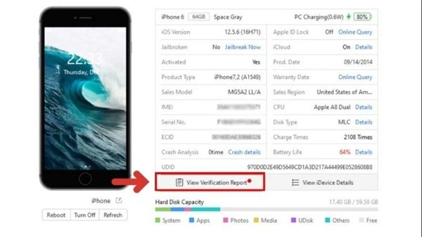 Bấm chọn mục View Verification Report Bấm chọn mục View Verification Report