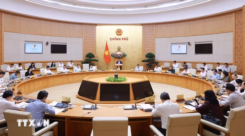 Phiên họp Chính phủ thường kỳ tháng 10 năm 2024. (Ảnh: Dương Giang/TTXVN)
