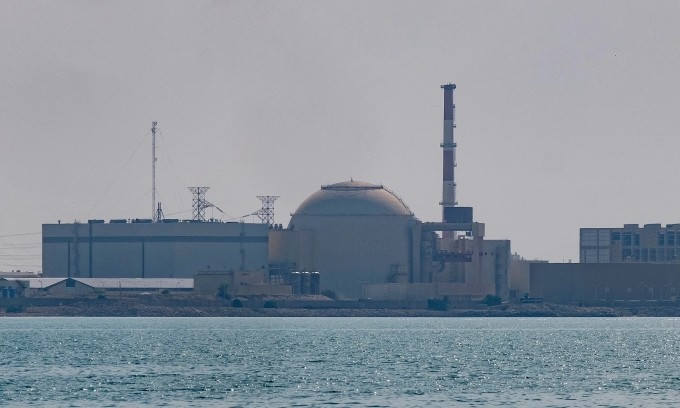 Nhà máy điện hạt nhân Bushehr ở Iran tháng 4/2024. Ảnh: AFP
