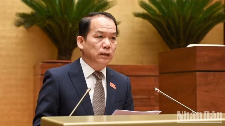 Chủ nhiệm Ủy ban Pháp luật và Tư pháp Hoàng Thanh Tùng. (Ảnh: BÙI GIANG)