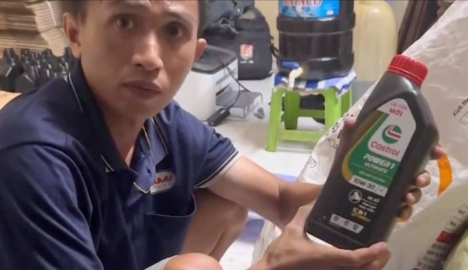 Nguyễn Văn Khánh lúc bị bắt. Ảnh: Công an cung cấp Nguyễn Văn Khánh lúc bị bắt. Ảnh: Công an cung cấp