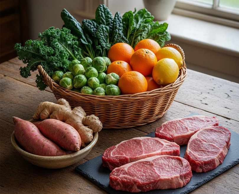 Một số loại thực phẩm tự nhiên cung cấp vitamin, khoáng chất và chất chống oxy hóa tăng cường miễn dịch phòng cúm A.