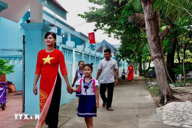 Học sinh trên đảo Trường Sa. (Nguồn: TTXVN) Học sinh trên đảo Trường Sa. (Nguồn: TTXVN)
